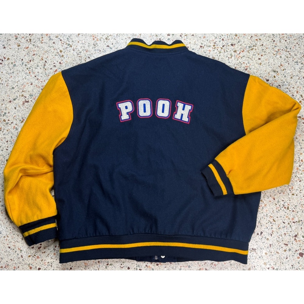 Disney Vtg Embroidered 100 Acre Wood Winnie The Pooh Bomber Jacket Size XXL - Picture 8 of 11